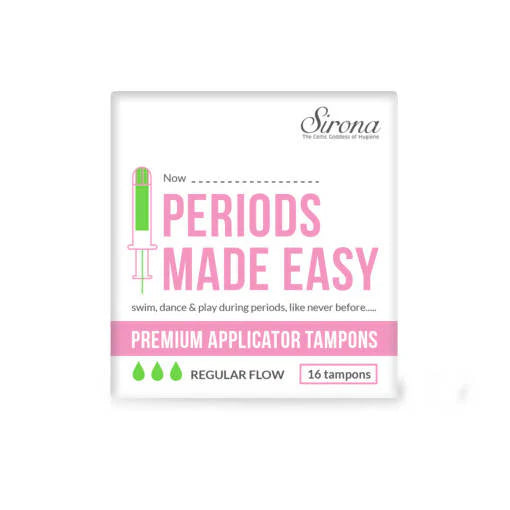 Sirona Premium Applicator Tampons - Regular Flow -16 Pcs Mytrendzcart