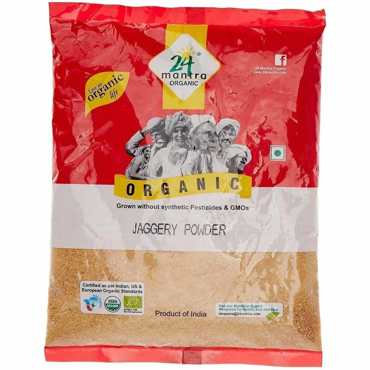 24 Mantra Organic Jaggery Powder 500gm -500 gm Mytrendzcart