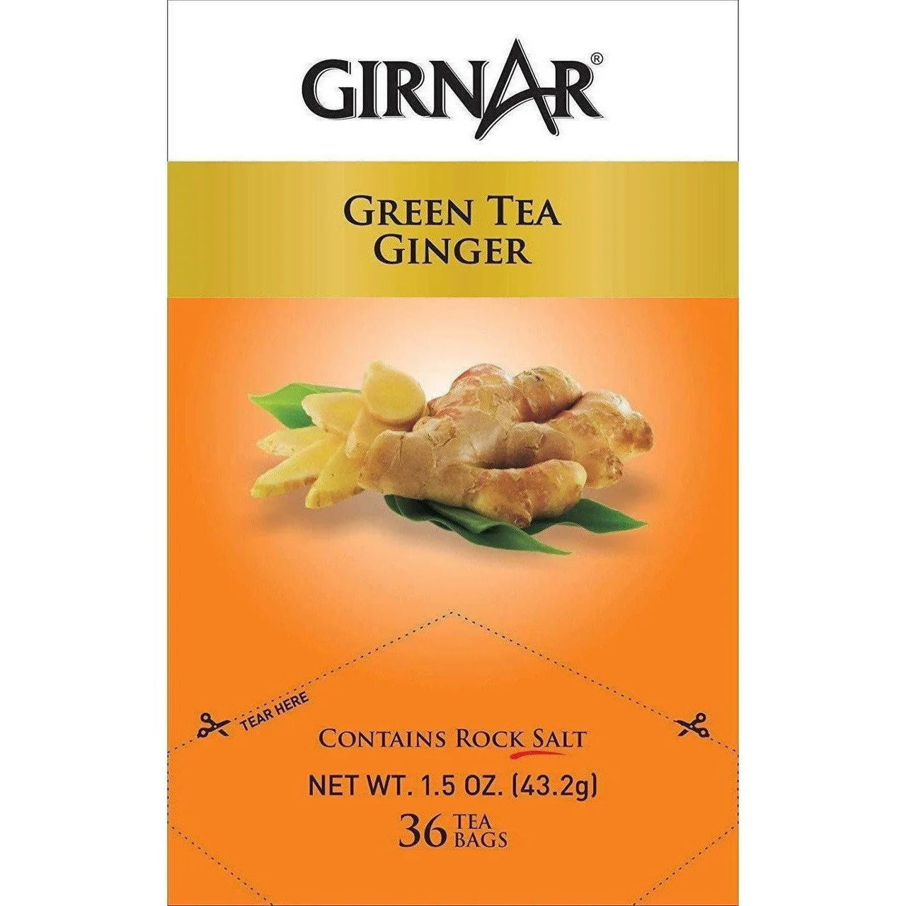 Girnar Green Tea Ginger -36 Tea Bags Mytrendzcart