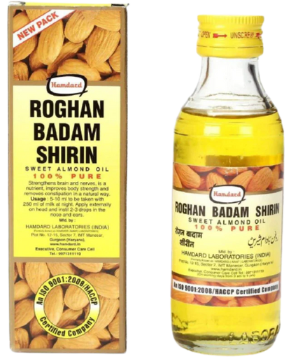 Hamdard Roghan Badam Shirin Sweet Almond Oil -50 ml Mytrendzcart