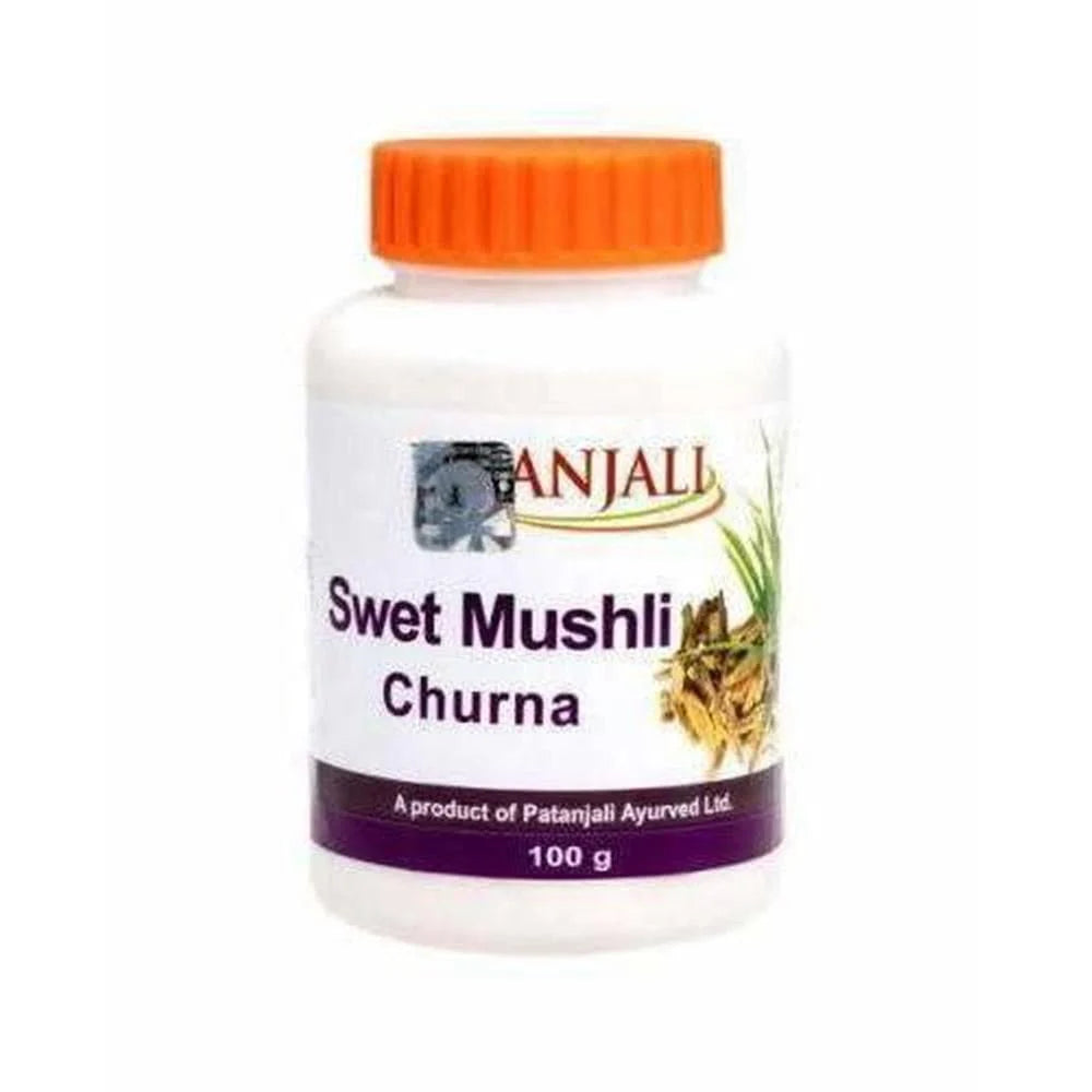 Patanjali Swet Mushli Churna -100 gm - Pack of 1 Mytrendzcart