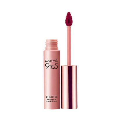 Lakme 9 To 5 Weightless Matte Mouse Lip & Cheek Color - Rosy Plum Mytrendzcart