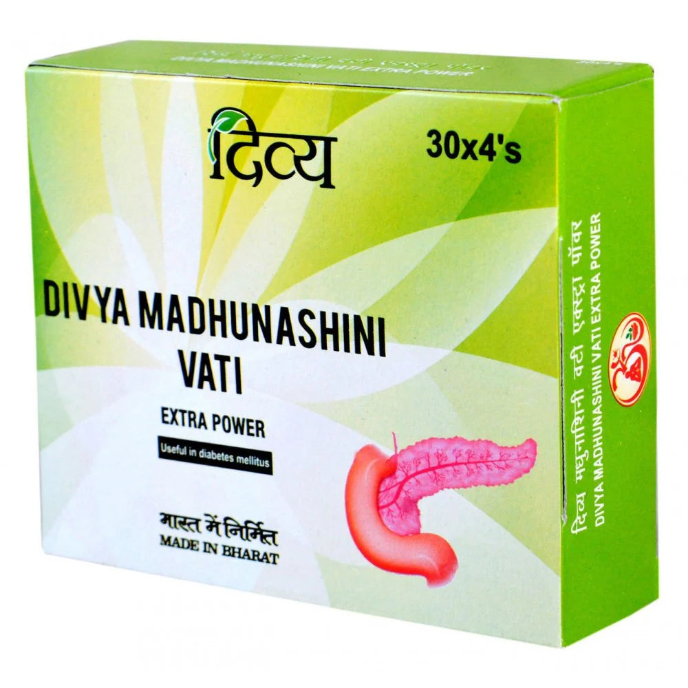 Patanjali Divya Madhunashini Vati Extra Power -120 Tablets - Pack of 1 Mytrendzcart