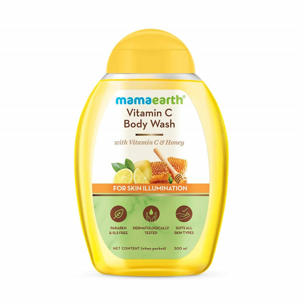 Mamaearth Vitamin C Body Wash with Vitamin C & Honey For Skin Illumination Mytrendzcart