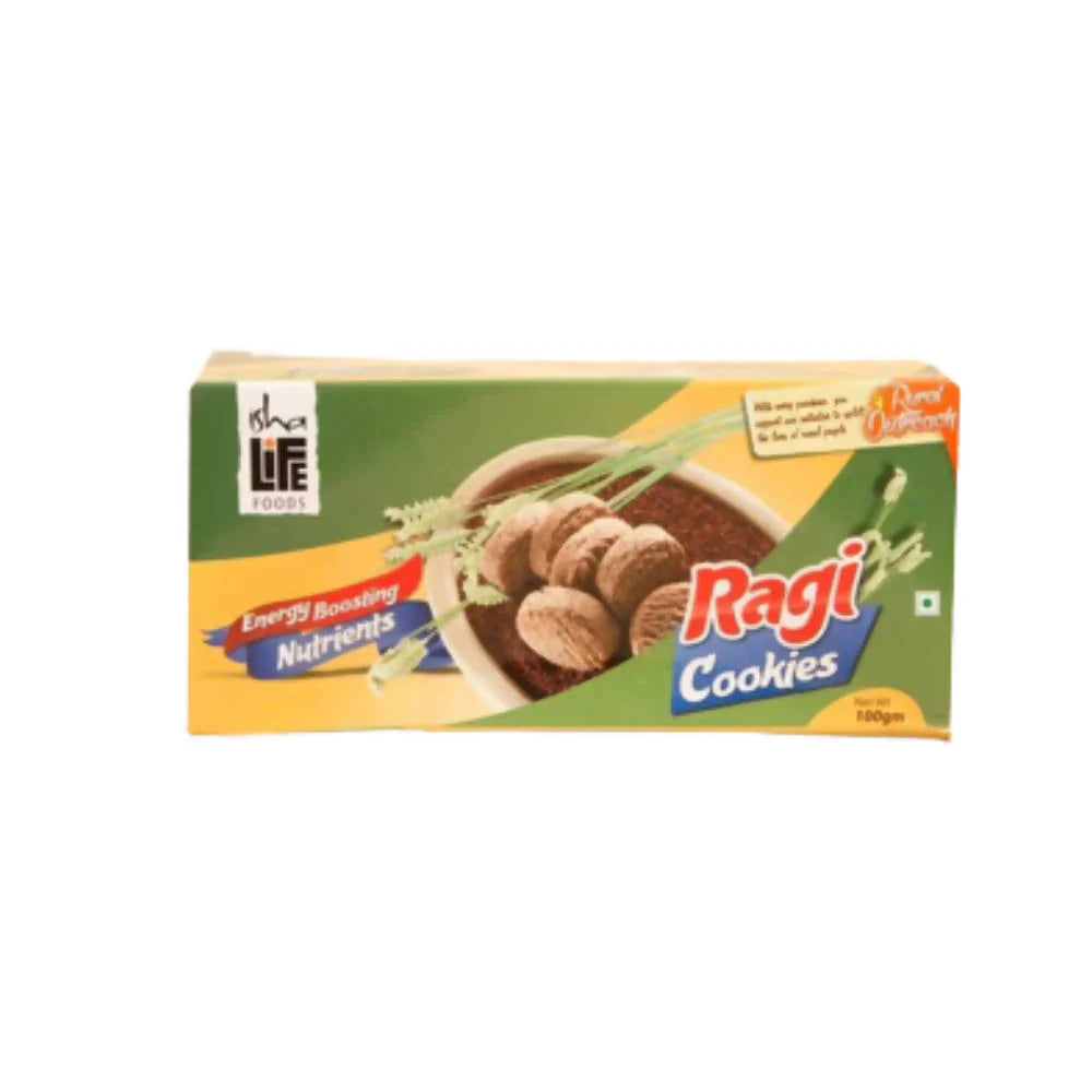 Isha Life Ragi Cookies (Finger Millet Cookies) -100 gm Mytrendzcart