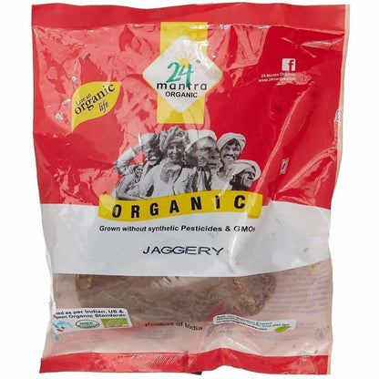 24 Mantra Organic Jaggery, 450g -450 gm Mytrendzcart