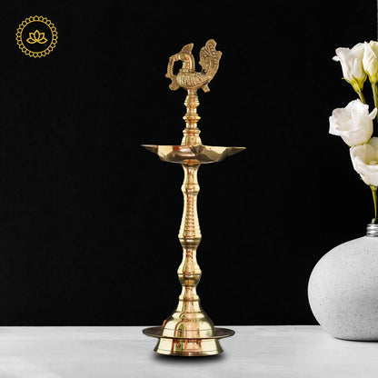 Brass Peacock Diya - Divine Illumination for Homes Mytrendzcart