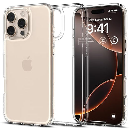 Spigen Ultra Hybrid Back Cover Case Compatible with iPhone 16 Pro (TPU + Poly Carbonate | Crystal Clear) - Mytrendzcart