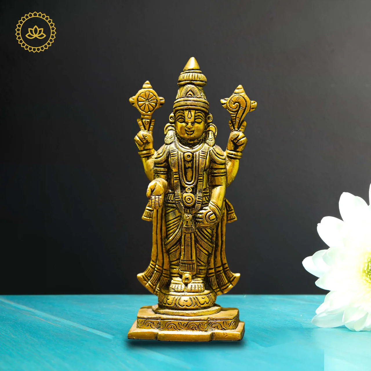 Brass Venkatramana Statue - Divine Blessings for Homes Mytrendzcart