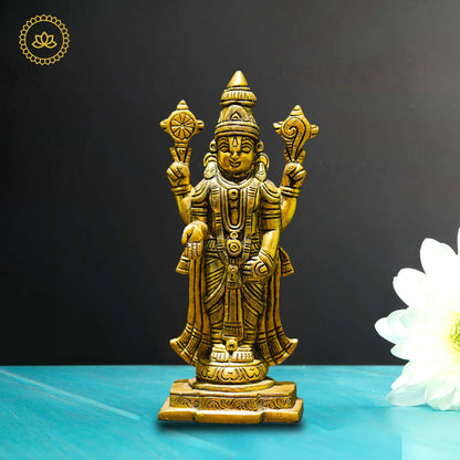 Brass Venkatramana Statue - Divine Blessings for Homes Mytrendzcart