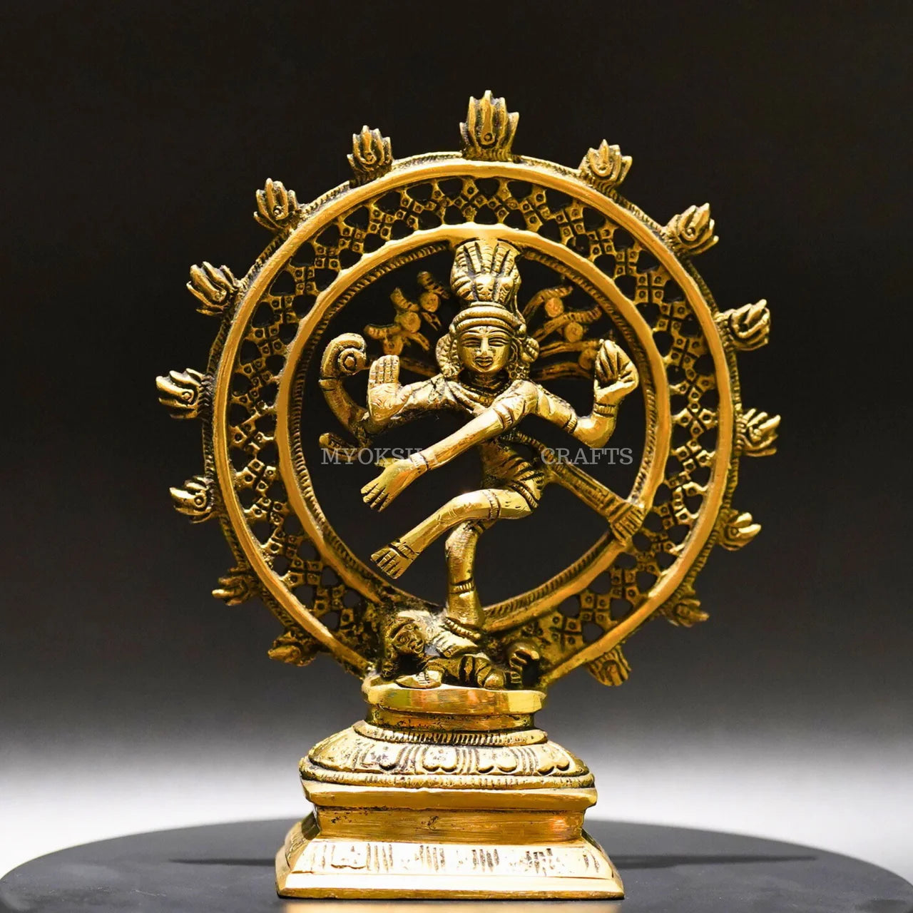 Brass Nataraja Idol - Divine Expression of Cosmic Energy and Harmony Mytrendzcart