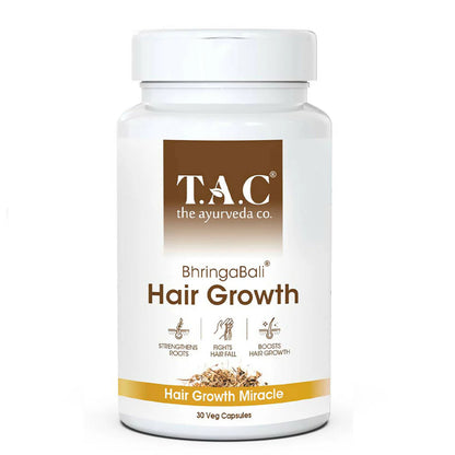 TAC - The Ayurveda Co. BhringaBali Hair Growth Veg Capsules -30 caps Mytrendzcart