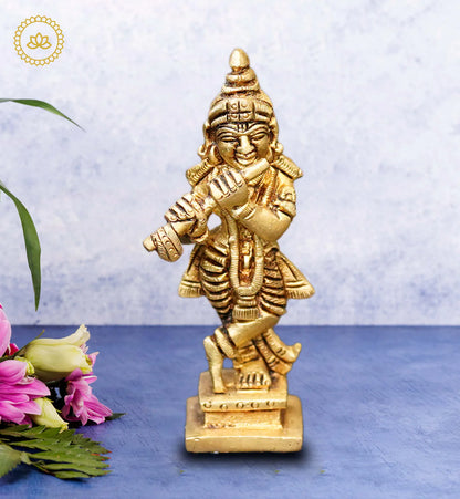 Brass Krishna Idol Mytrendzcart