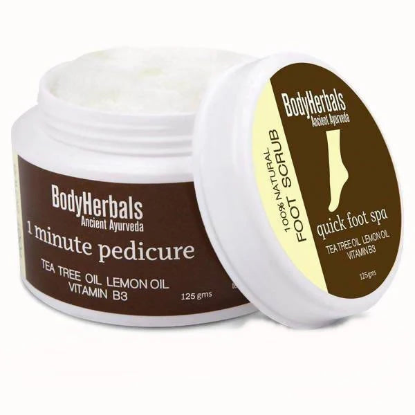 BodyHerbals 1 minute pedicure, Foot Scrub -125 gm Mytrendzcart