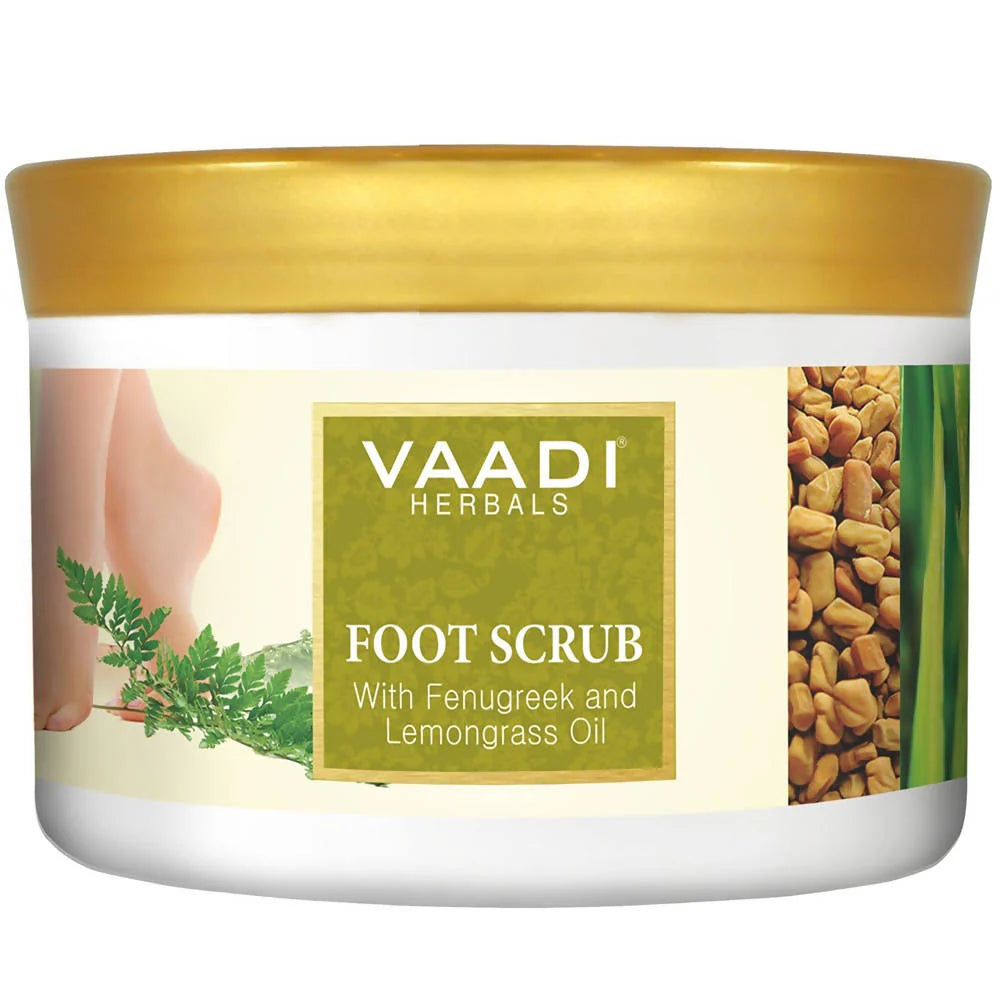 Vaadi Herbals Foot Scrub with Fenugreek and Lemongrass Oil -30 gm Mytrendzcart