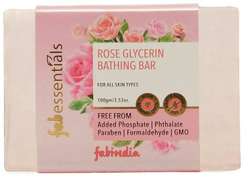 Fabessentials Rose Glycerin Bathing Bar - Mytrendzcart