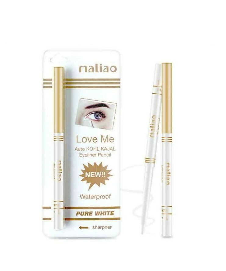 Maliao 24Hrs Stay Love Me Waterproof Smudgeproof White Kajal - Mytrendzcart