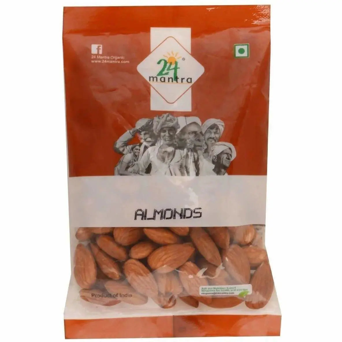 24 Mantra Organic Almonds -100 gm - Mytrendzcart