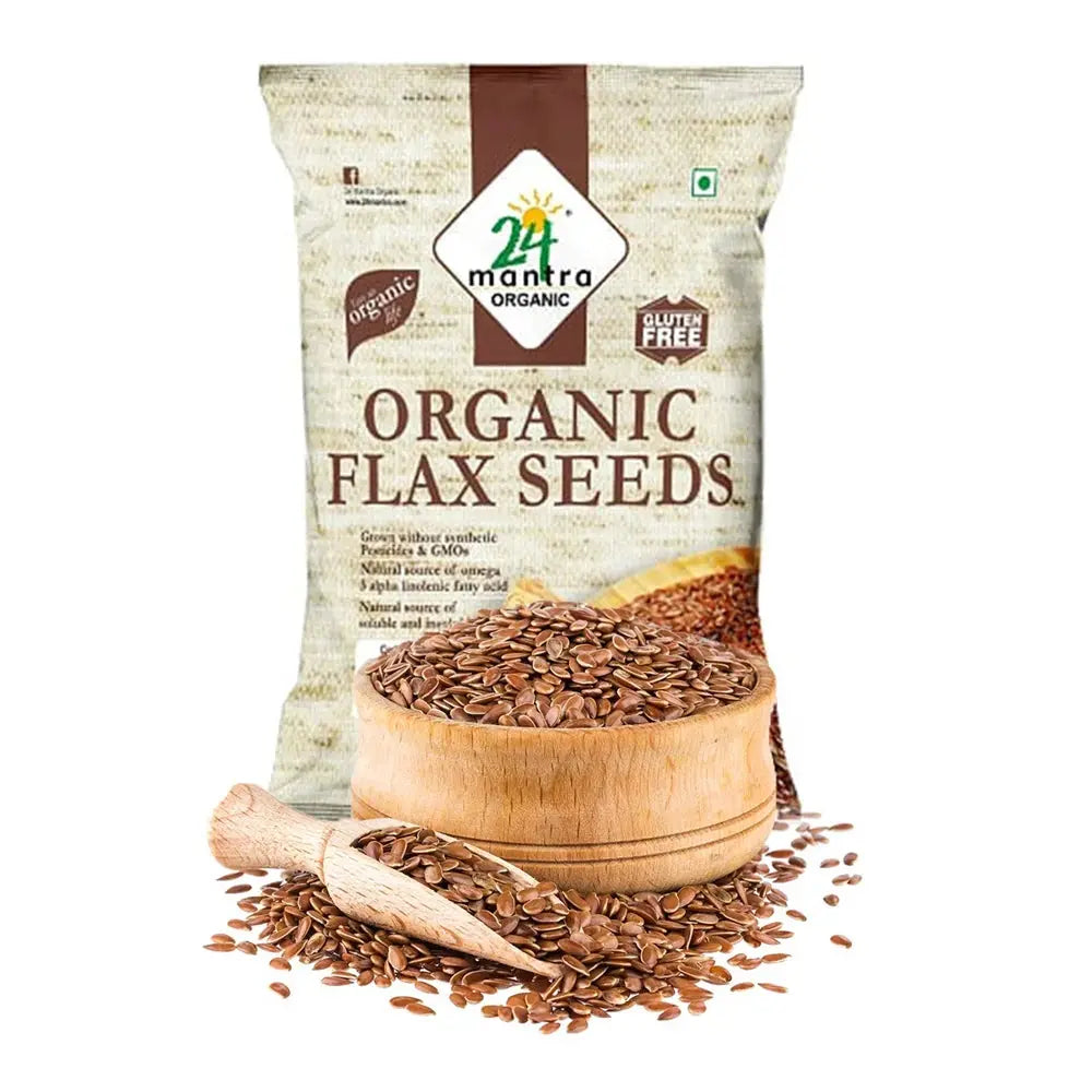 24 Mantra Organic Flax Seeds -200 gm - Mytrendzcart