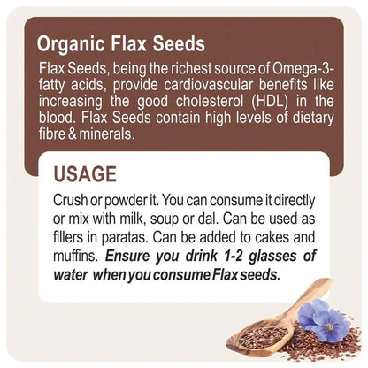 24 Mantra Organic Flax Seeds -200 gm - Mytrendzcart