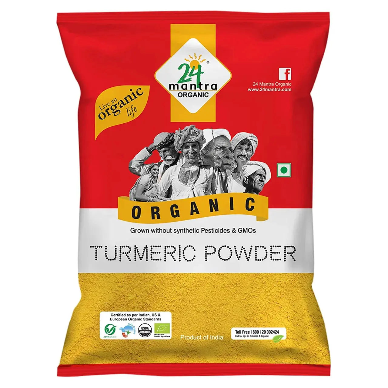 24 Mantra Organic Turmeric Powder -200 gm - Mytrendzcart