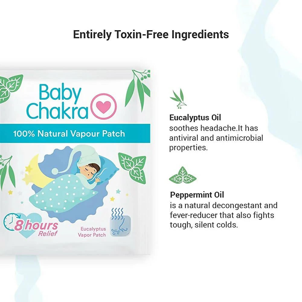 BabyChakra 100% Natural Vapour Patches for Babies -5 Patches Mytrendzcart