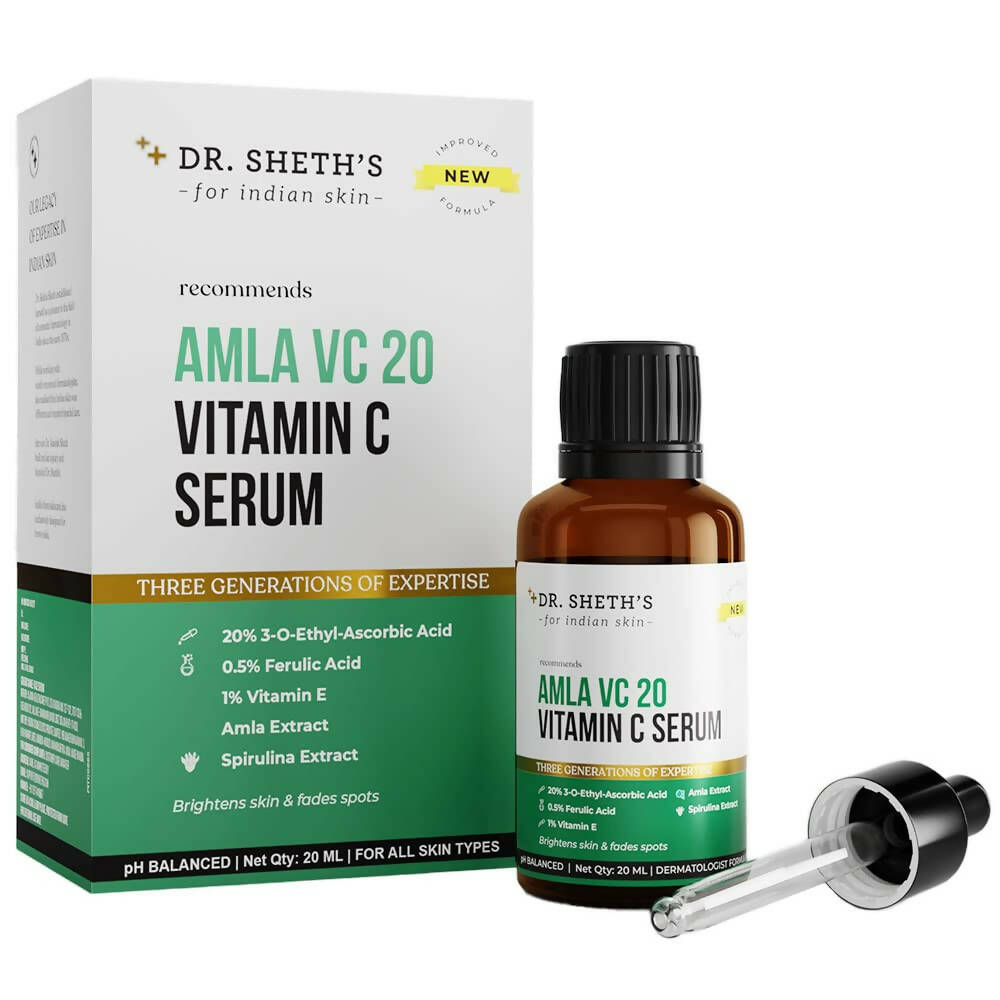 Dr. Sheth's Amla VC 20 Vitamin C Serum For Glowing Skin, Pigmentation, For All Skin Types - Mytrendzcart