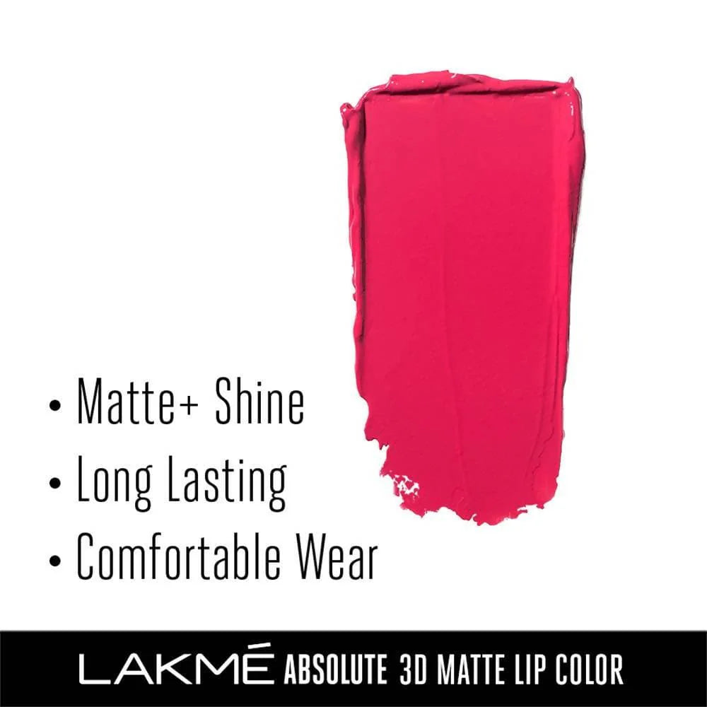 Lakme Absolute 3D Lipstick - Pink Passion Mytrendzcart