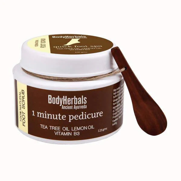 BodyHerbals 1 minute pedicure, Foot Scrub -125 gm Mytrendzcart