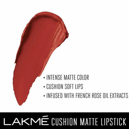 Lakme Cushion Matte Lipstick - Pink Date Mytrendzcart