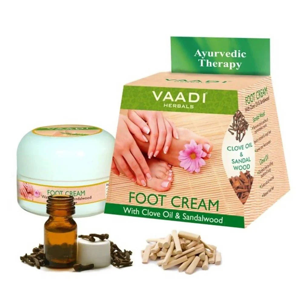 Vaadi Herbals Foot Cream With Clove Oil & Sandalwood -30 ml Mytrendzcart