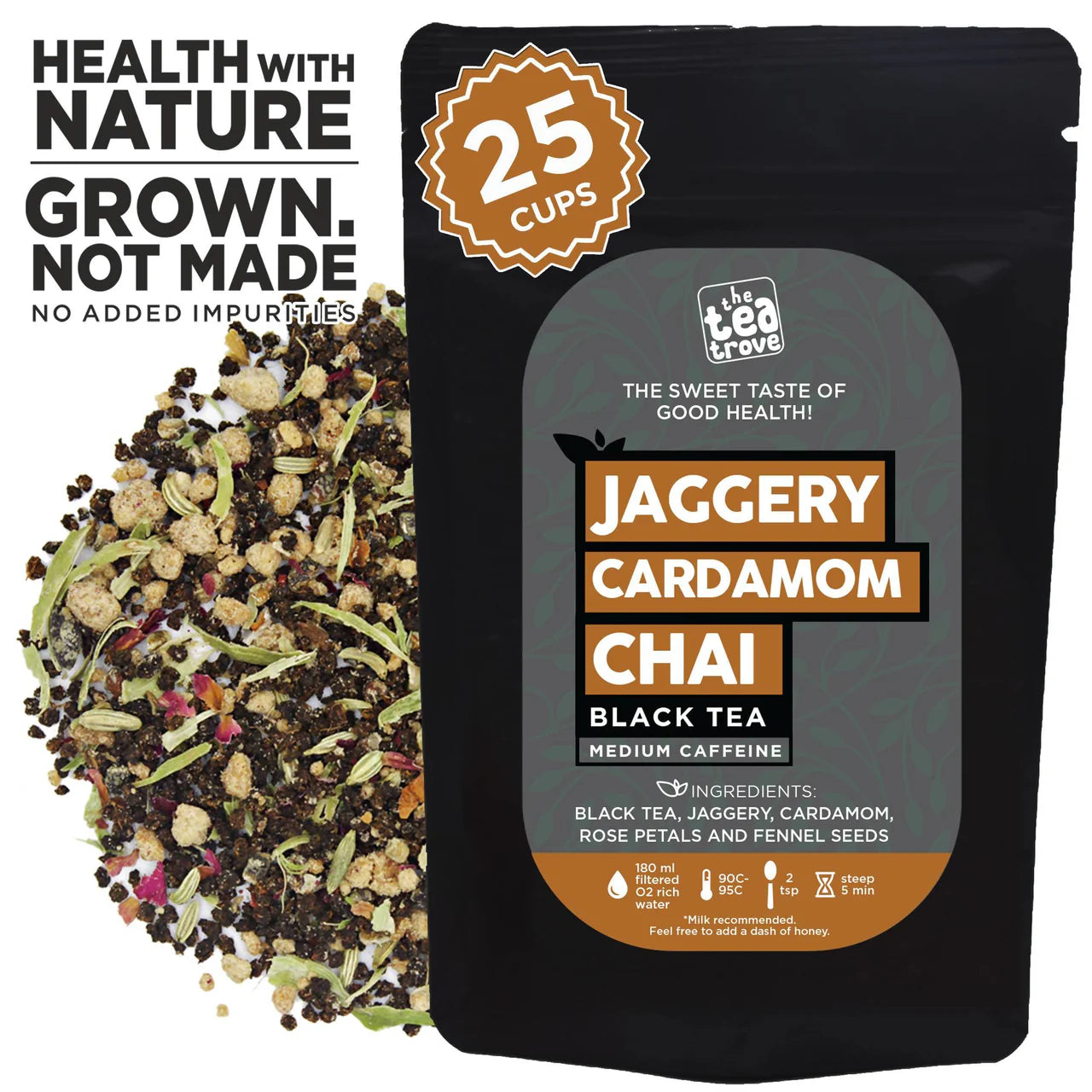 The Tea Trove - Jaggery Cardamom Chai Black Tea Mytrendzcart