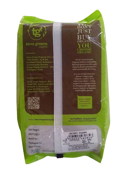 Terra Greens Organic Jaggery Powder -500 gm Mytrendzcart