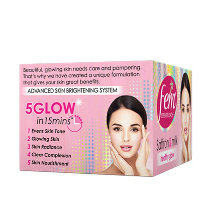 Fem Saffron & Milk Healthy Glow Creme Bleach -64 gm Mytrendzcart