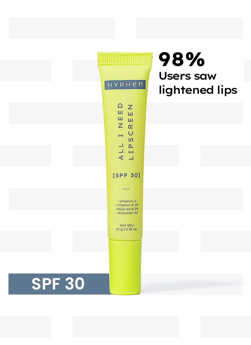 Hyphen By Kriti Sanon All I Need Lipscreen SPF 30, Hydrating & Moisturizing Lip Balm for Men & Women -10 gm Mytrendzcart