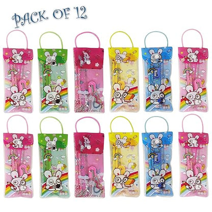 PARTEET Mix Stationery Kit Set in a Fancy Bag for Kids (Pack of 12) Mytrendzcart