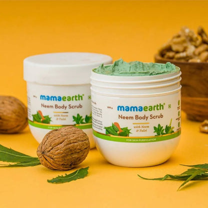 Mamaearth Neem Body Scrub For Skin Purification Mytrendzcart