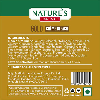 Nature's Essence Gold Creme Bleach -85 gm Mytrendzcart