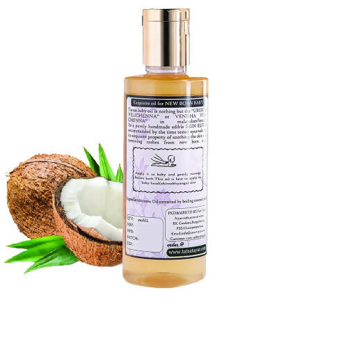 Tatsat Hot processed Pure Virgin New born baby massage Coconut Oil -200 ml Mytrendzcart