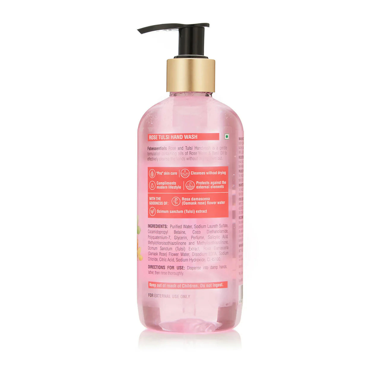 Fabessentials Rose Tulsi Hand Wash -300 ml Mytrendzcart