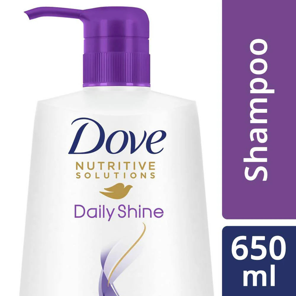 Dove Daily Shine Shampoo - For Dull And Frizzy Hair -650 ml Mytrendzcart