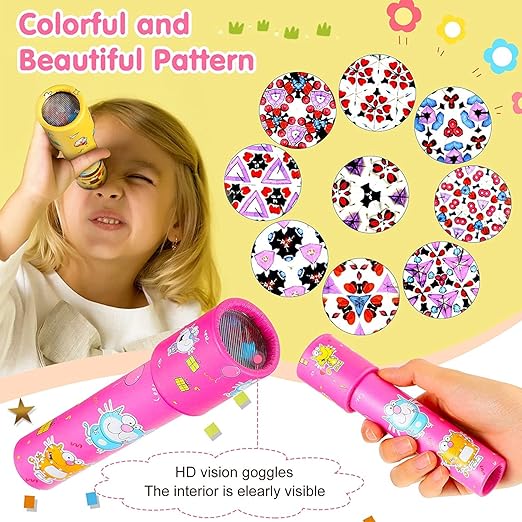 SNAPTRON Return Gifts for Kids Birthday -12Pcs Kaleidoscope for Kids - Best Birthday Return Gifts for Kids Party in Bulk Ideas/ Unique Kalidoscope Girls Boys Teens Favors - Multicolor Mytrendzcart