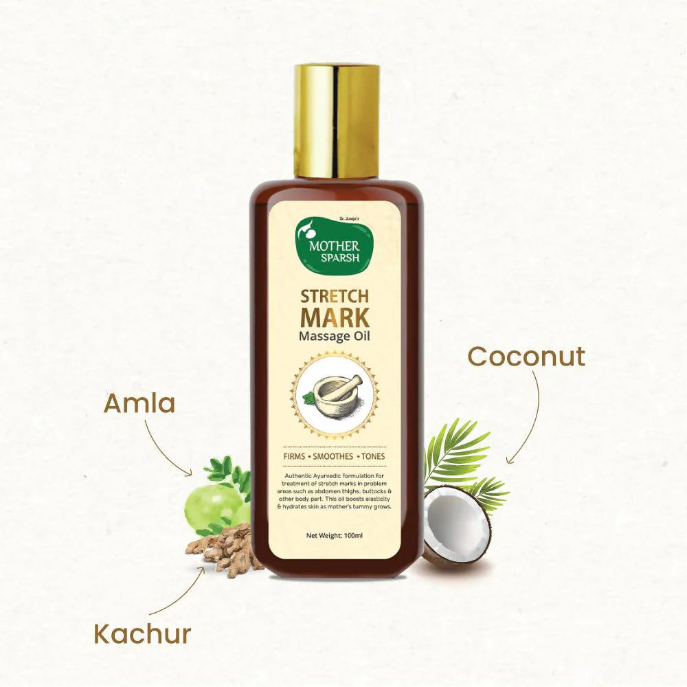 Mother Sparsh Stretch Mark Massage Oil -100 ml Mytrendzcart