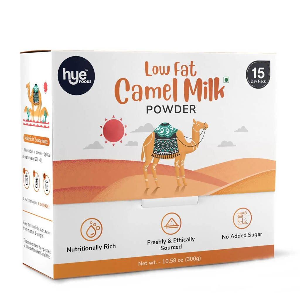 Hye Foods Low Fat Camel Milk Powder -20 gm - Pack of 15 Mytrendzcart