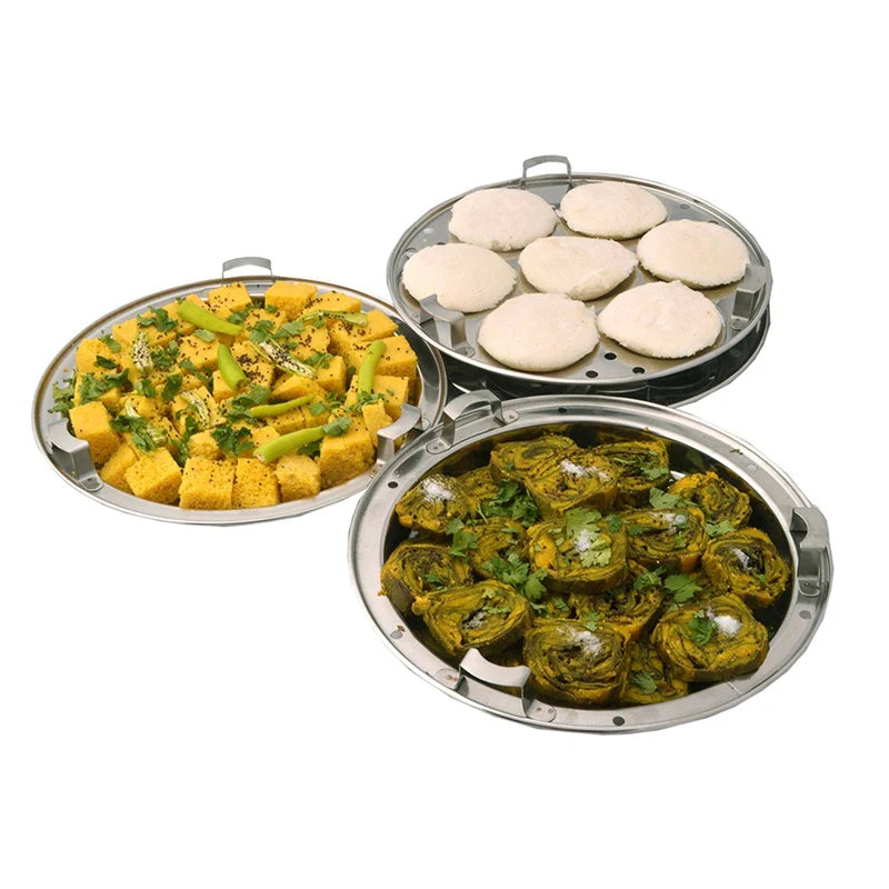 Kitchen Sandwich Bottom Multi kadai Idly Cooker Dhokla and Plate Mytrendzcart