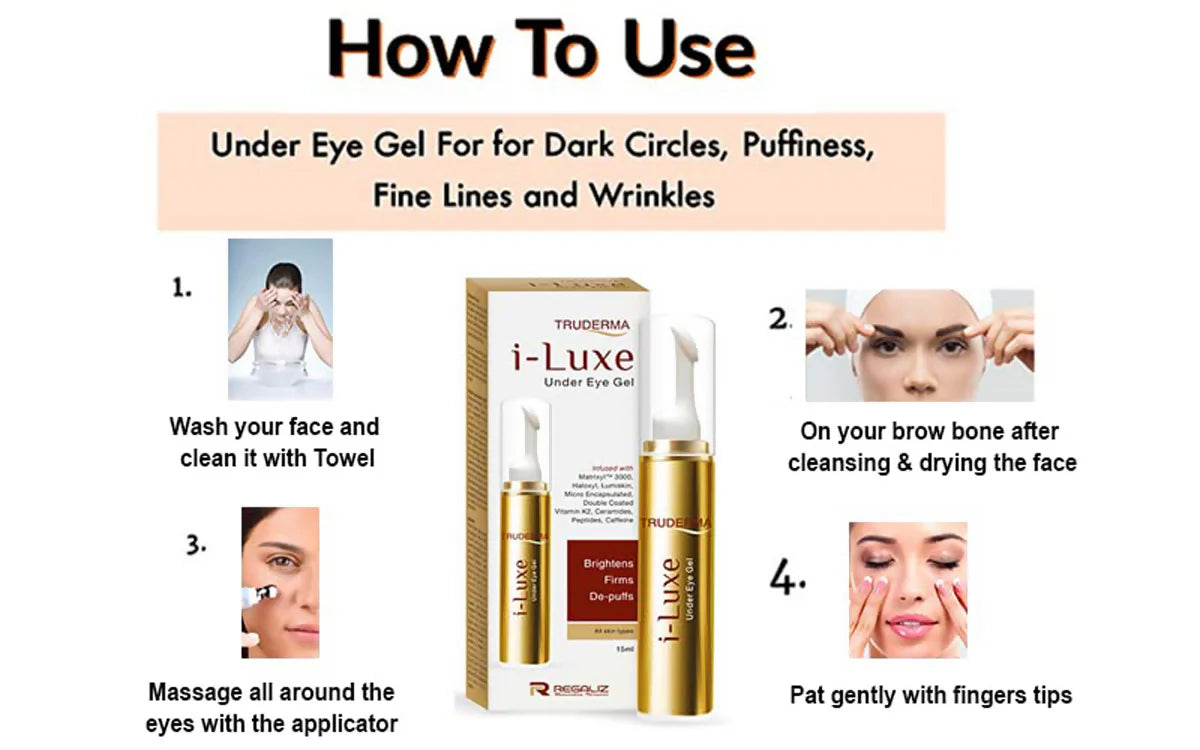 Truderma i-Luxe Under Eye Gel -15 ml Mytrendzcart