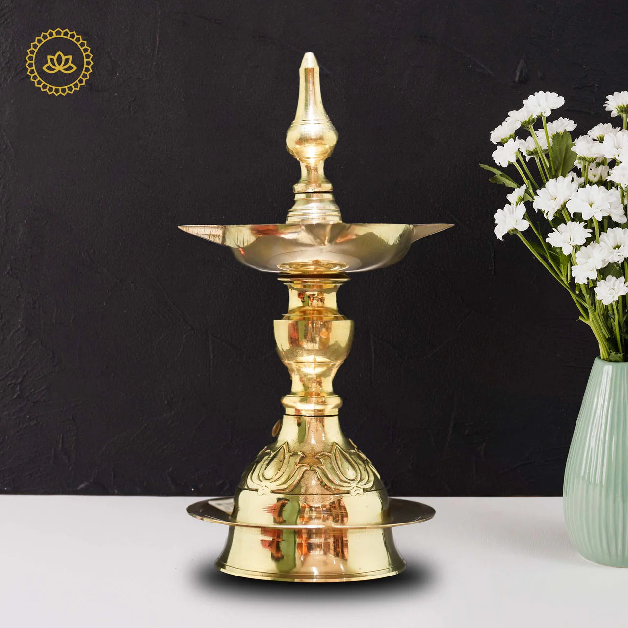 Brass Kamal Deepa - Lotus-inspired Illumination for Homes Mytrendzcart