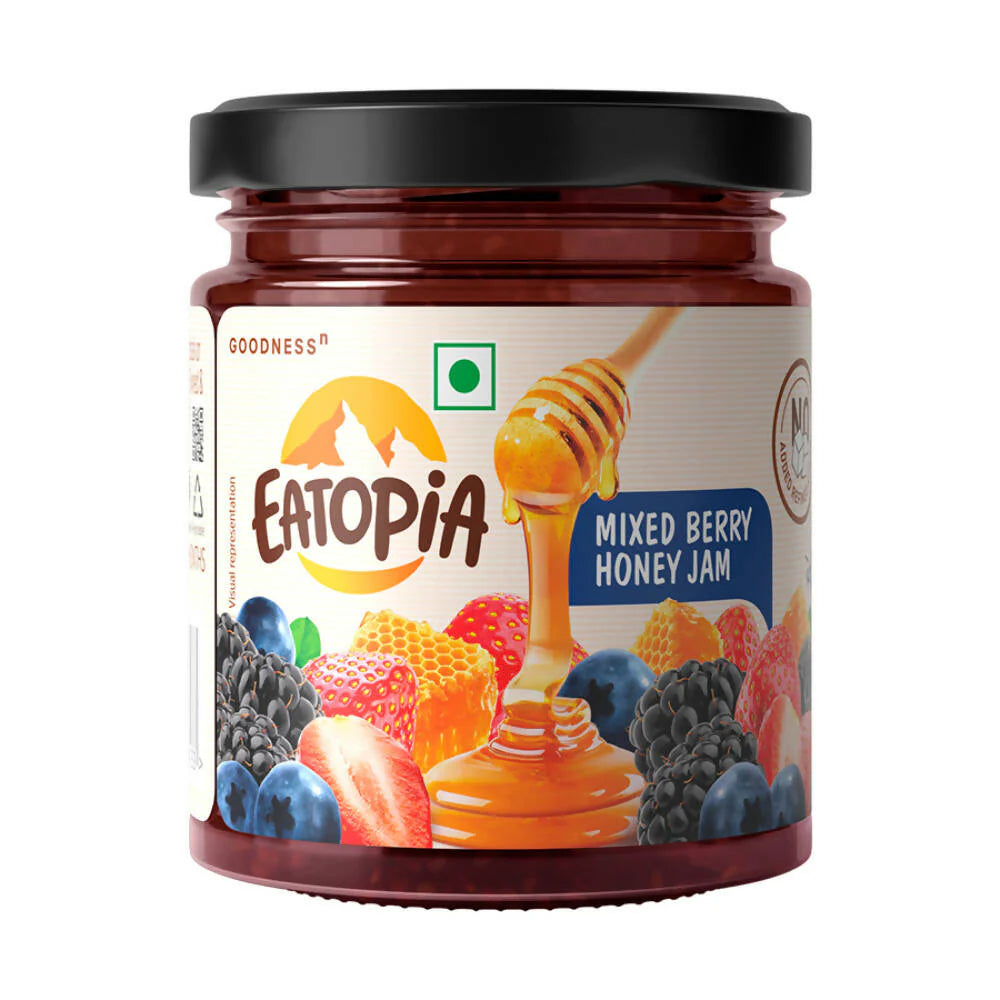 Eatopia Mixed Berry Honey Jam -240 gm Mytrendzcart