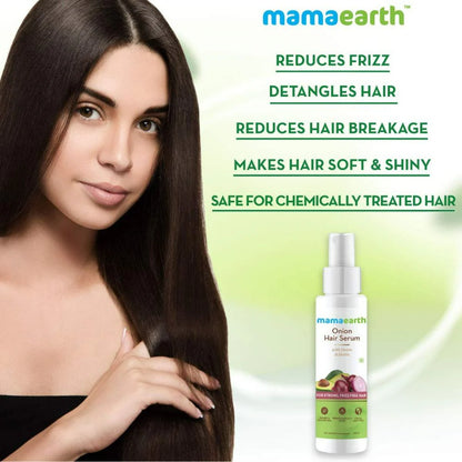 Mamaearth Onion Hair Serum For Strong , Frizz Free Hair -100 ml Mytrendzcart