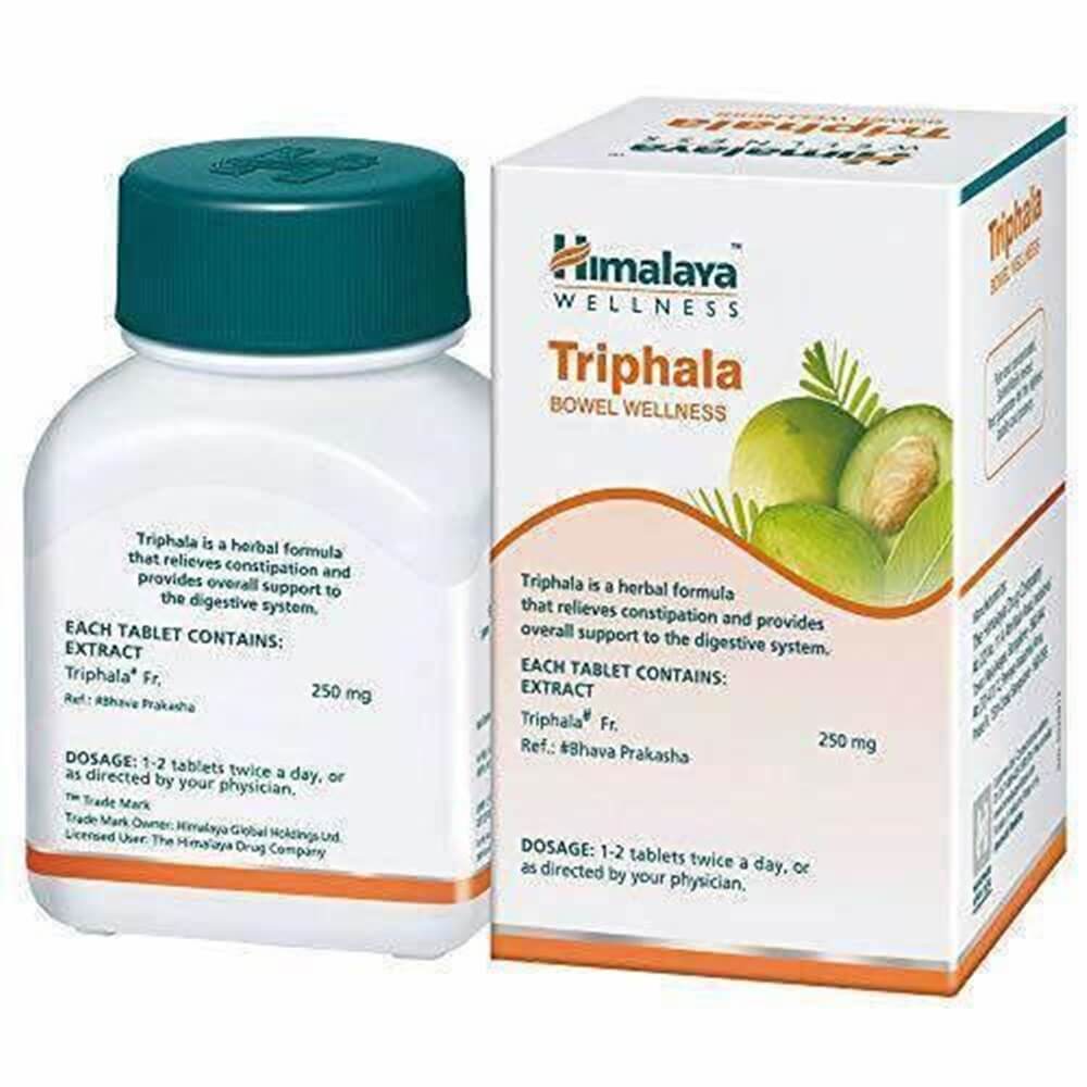 Himalaya Wellness Pure Herbs Triphala Bowel Wellness -60 tabs - Pack of 1 Mytrendzcart